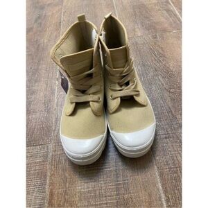 Tommy Bahama Tan High-Top Sneakers with White Soles Sz 10 NWT